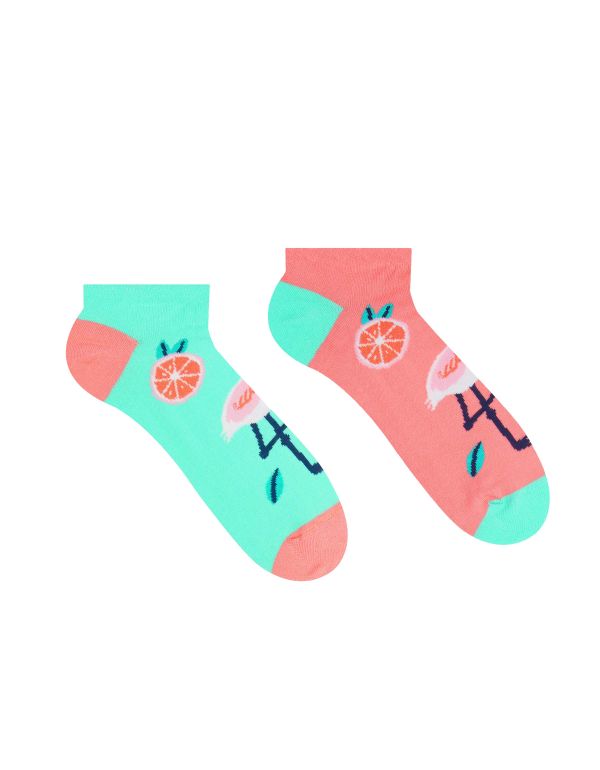 Veselé ponožky Plameniak - členkové