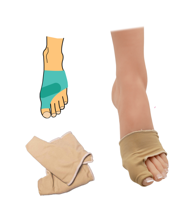 Bandáž Hallux valgus s väčšou gélovou výplňou - 1 pár